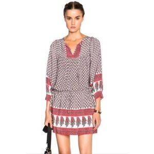 Ulla Johnson Bazaar Silk Floral Mini Dress Size 2